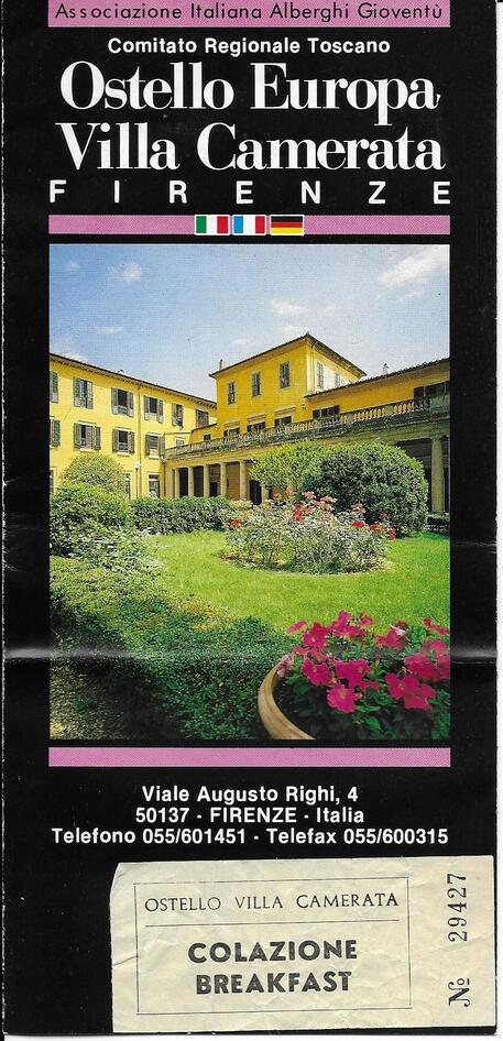 florence hostel 1991