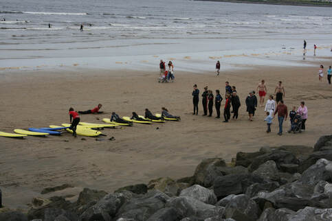 surfing lesson lahinch Aug2009