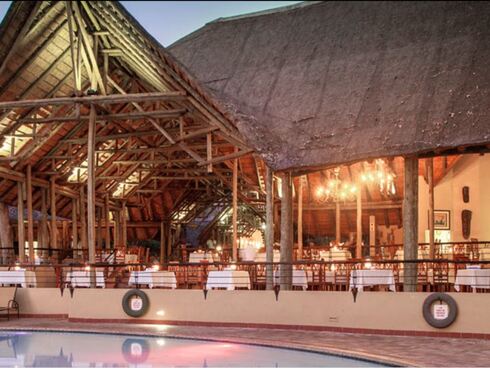 restaurant at chobe safari lodge